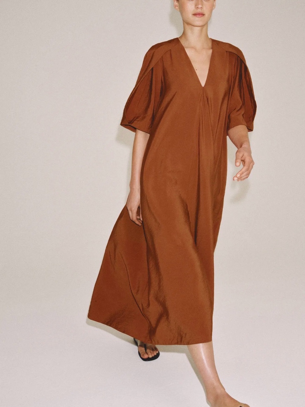 NWT 2026 ZARA WOMEN COLLECTION LIMITED EDITION TEXTURED MIDI DRESS
